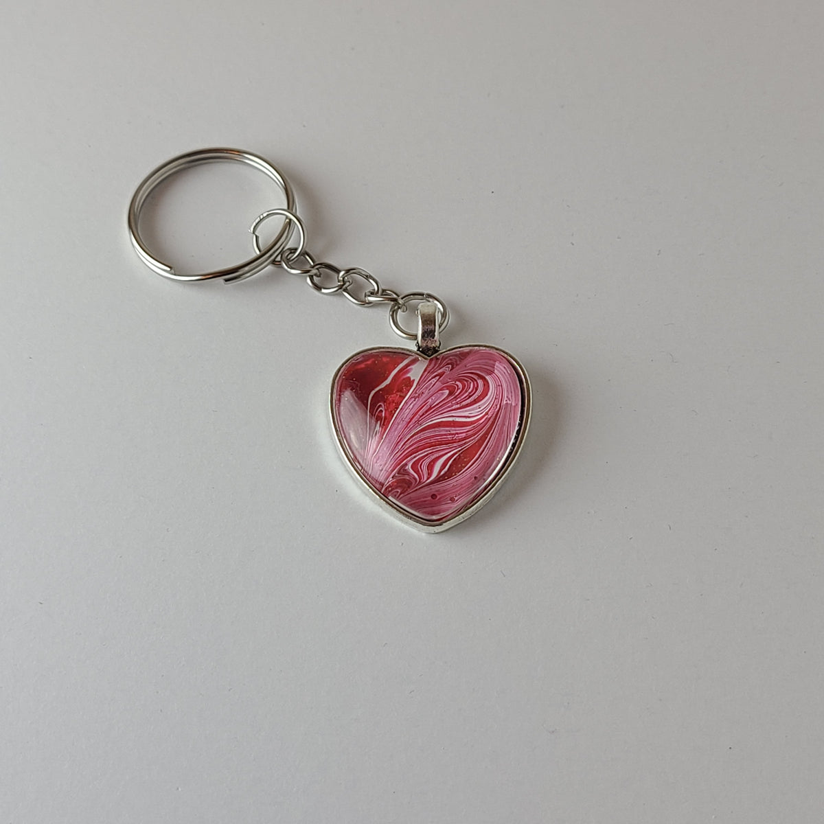 Pink Valentines Heart Keychain – BaconBitCo